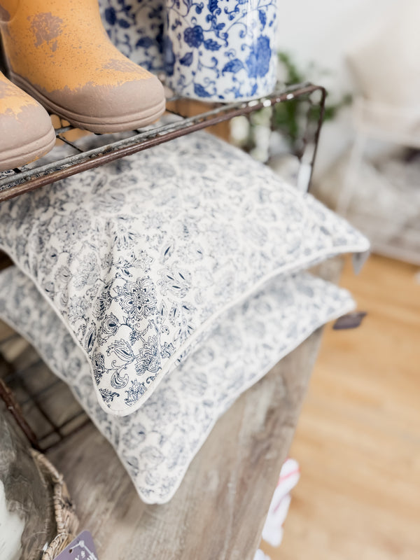 Bluebell Floral Pillow