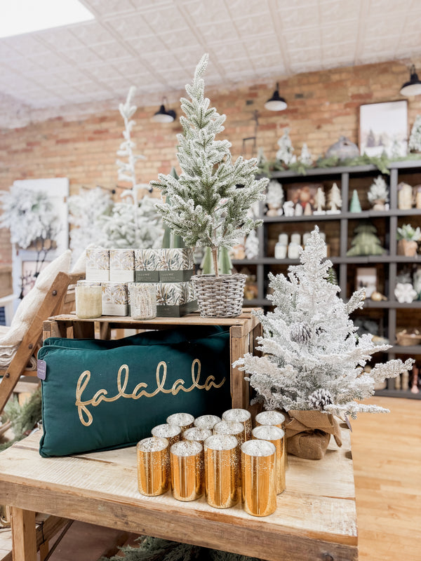 Fa La La Velvet Pillow