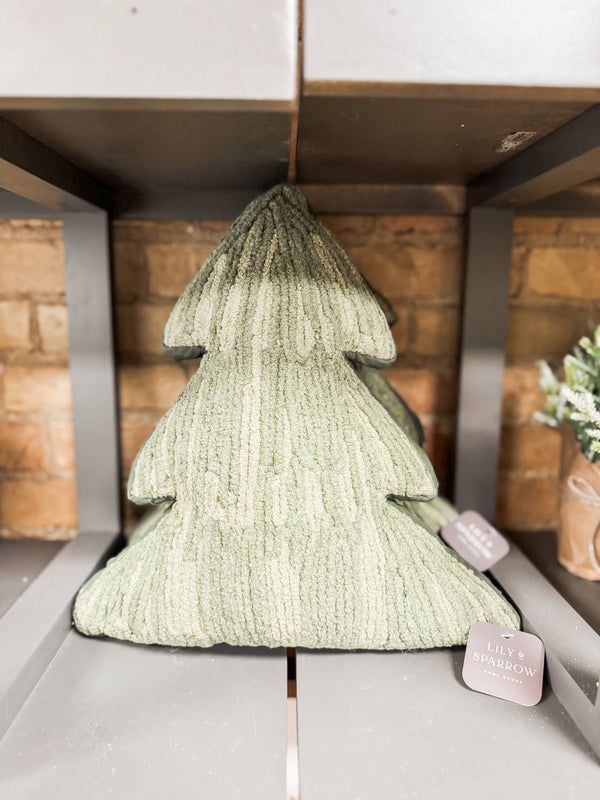 Embroidered Tree Pillow