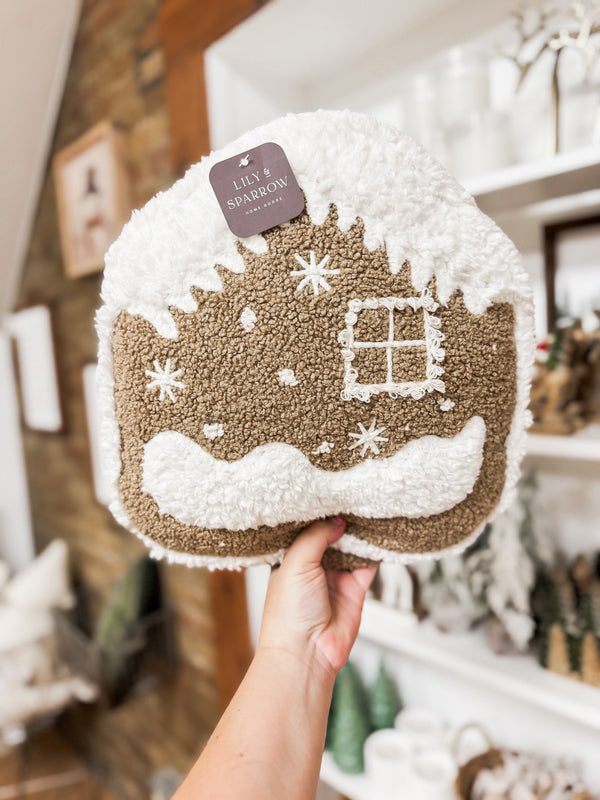 Gingerbread House Pillow