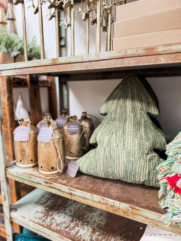 Embroidered Tree Pillow