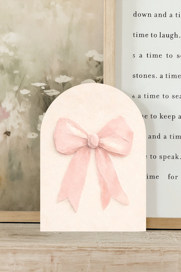 Soft Pink Bow, Arch