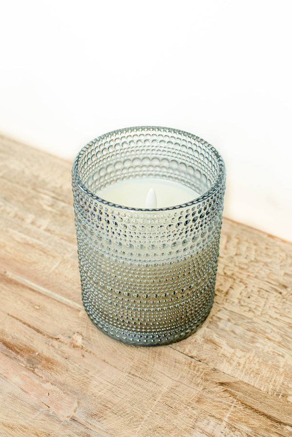 Flameless Dotted Glass Candle