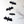 Load image into Gallery viewer, Black Metal Bats, Set of Five
