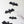 Load image into Gallery viewer, Black Metal Bats, Set of Five
