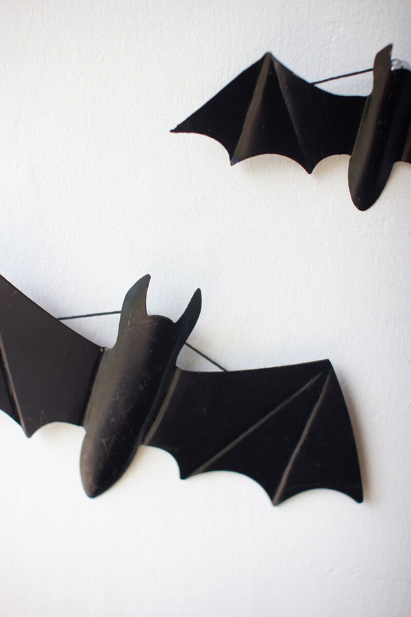 Black Metal Bats, Set of Five