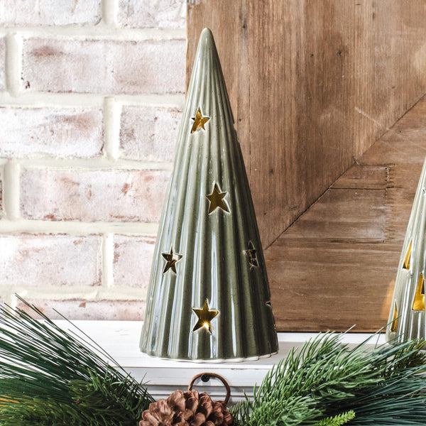 Moss Star Cutout Tree, Two Sizes