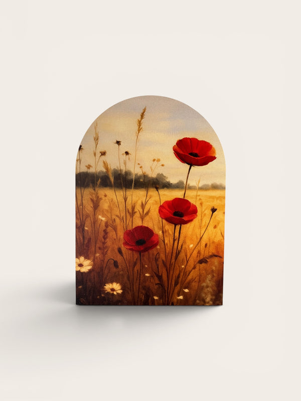 Fall Red Flowers Arch