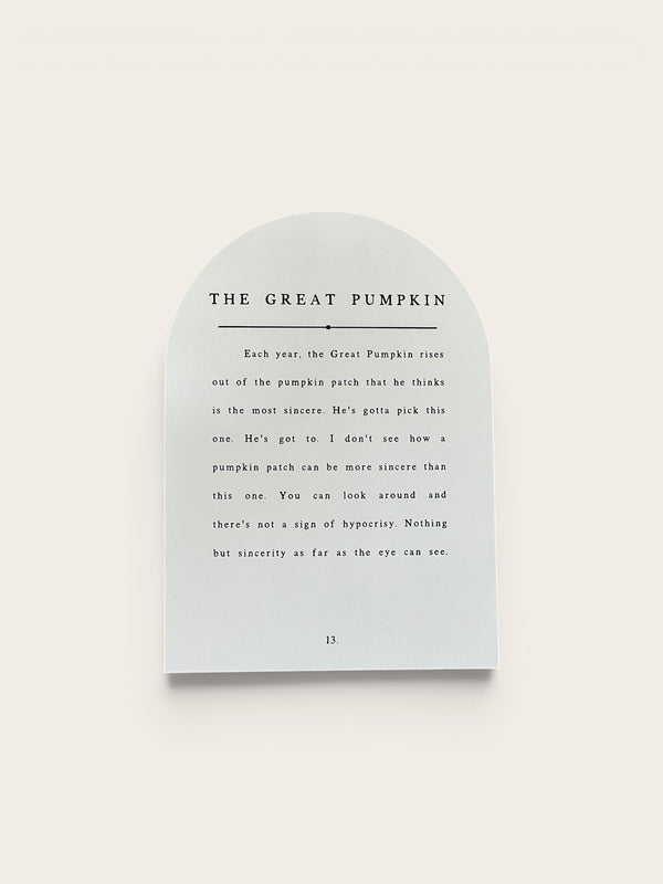 The Great Pumpkin, Arch
