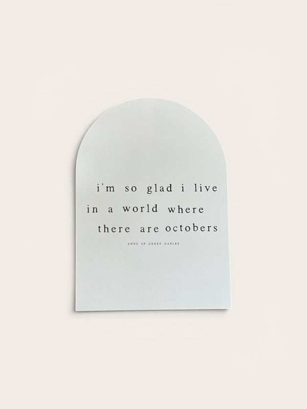 I'm So Glad I Live In A World, Arch