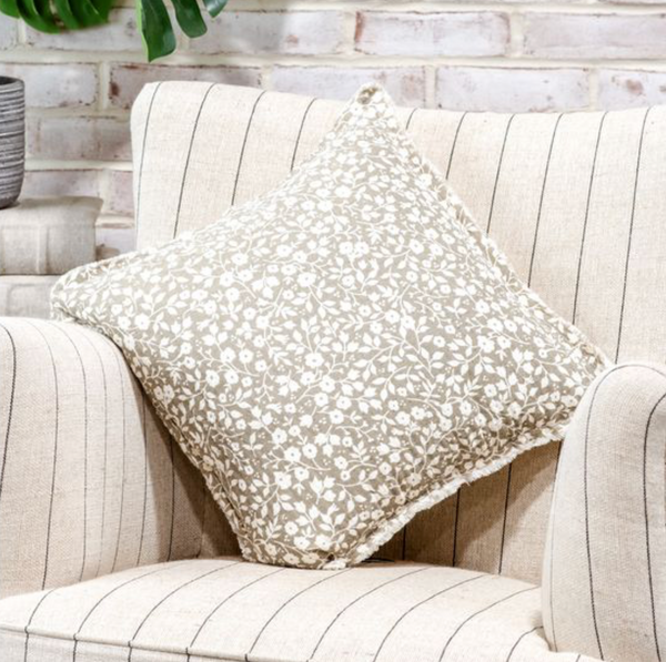 Neutral Blooms Pillow