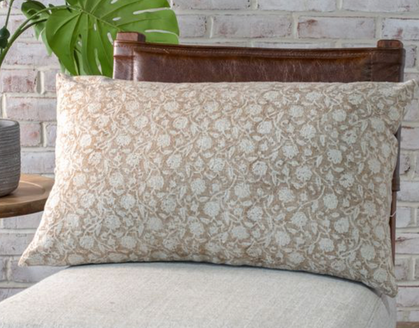 Sandy Florals Lumbar Pillow