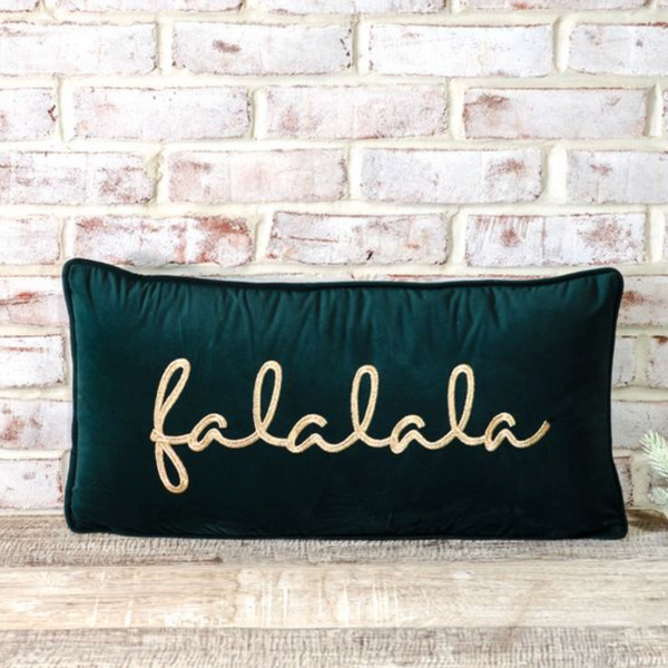 Fa La La Velvet Pillow