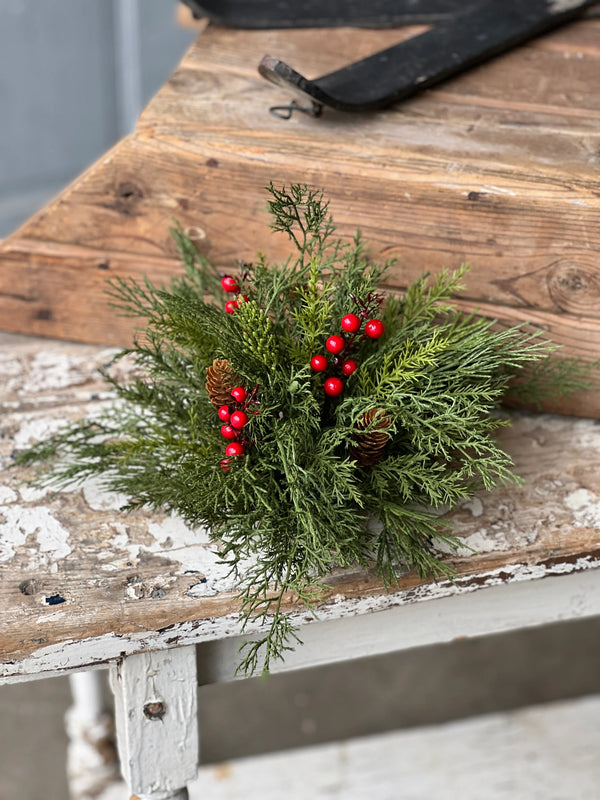 Alpine with Berries Half Sphere