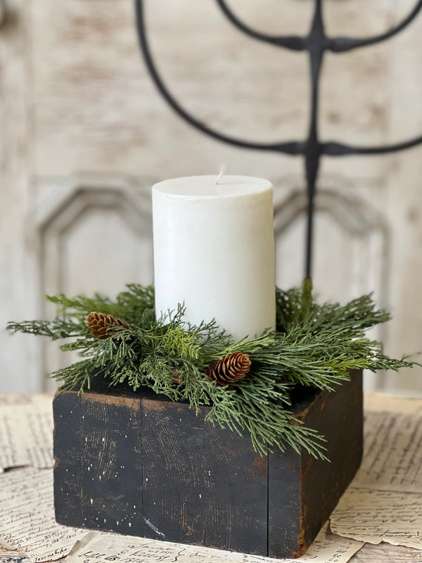 Evergreen Candle Ring