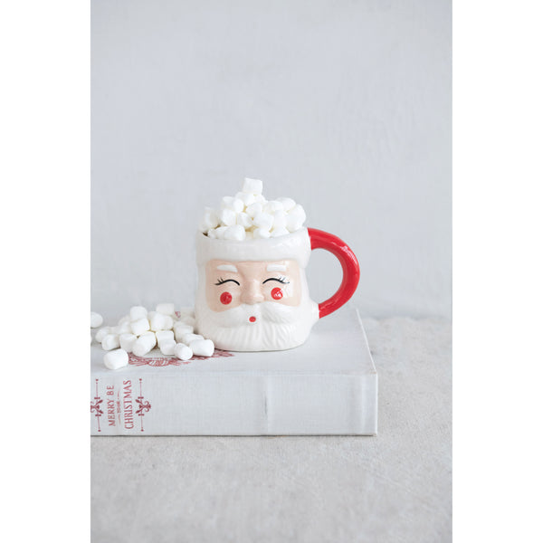 Santa Stoneware Mug