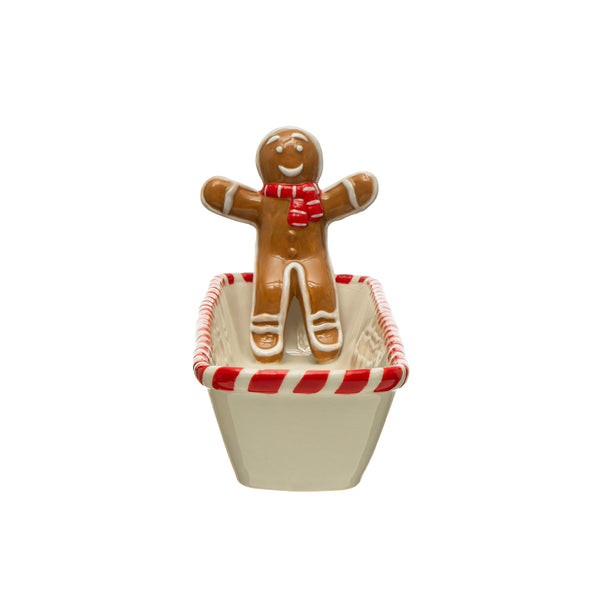 Gingerbread Man Cracker Dish