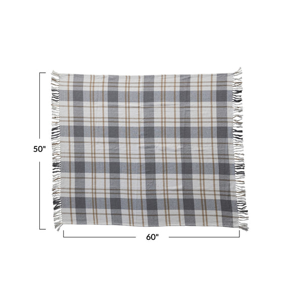 Plaid Flannel Throw