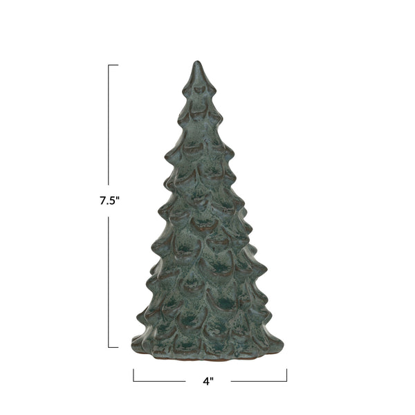 Stoneware Tree, Green