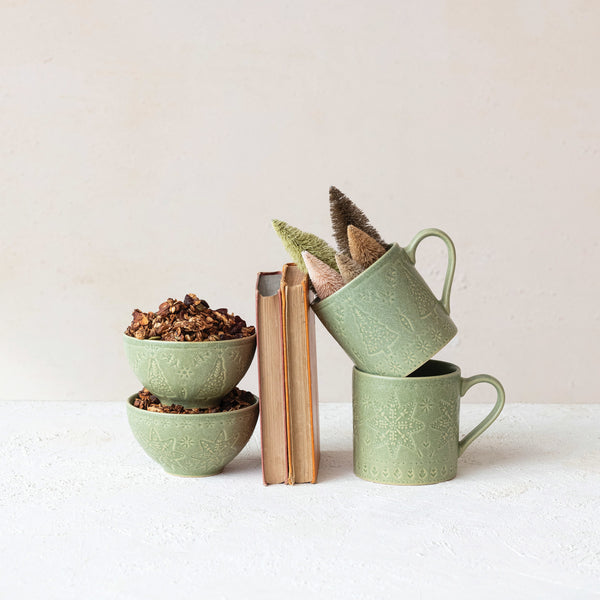 Winter Stoneware Mug