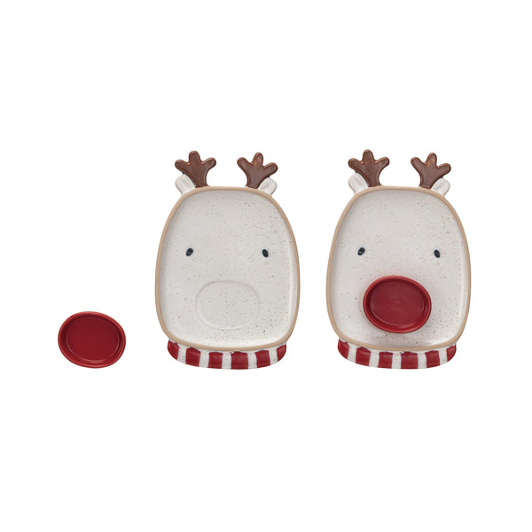 Reindeer Platter and Dish, Set of 2