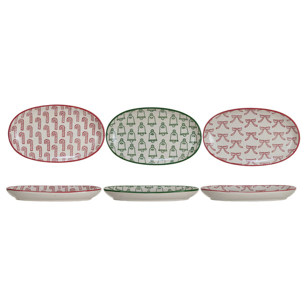 Festive Holiday Pattern Plate