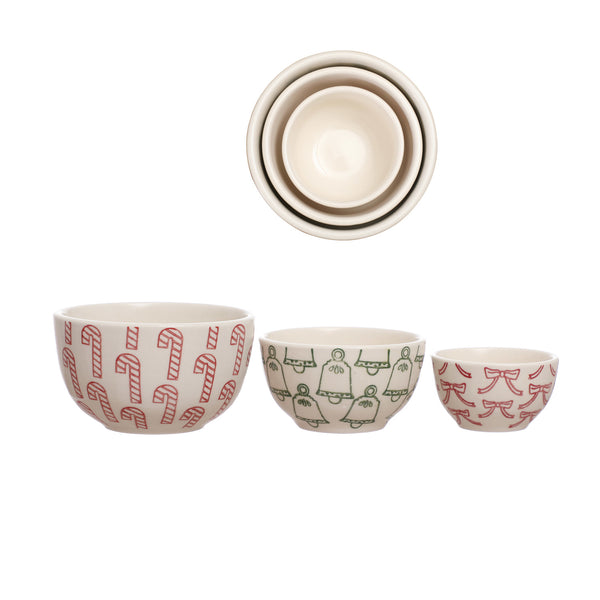 Festive Holiday Nesting Bowls