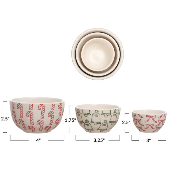 Festive Holiday Nesting Bowls