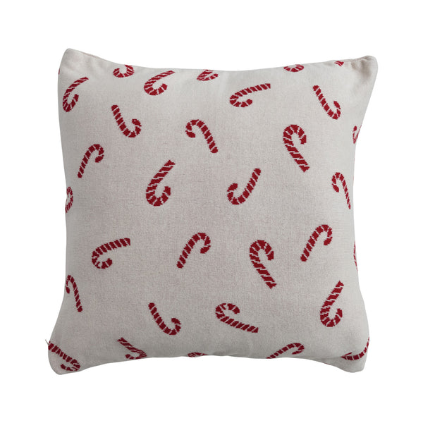 Candy Cane Pattern Pillow