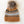 Load image into Gallery viewer, Camel, Black, White &amp; Blue Patterned Pom Hat
