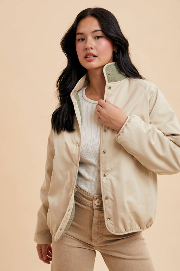 Adeline Reversible Sherpa Jacket