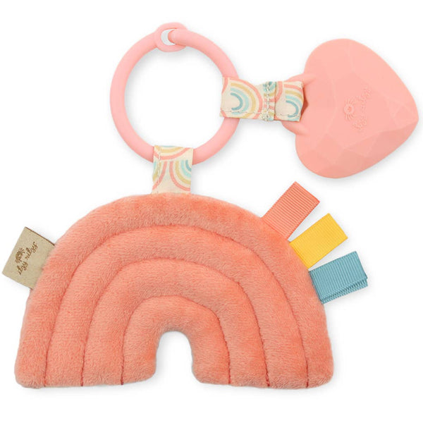 Itzy Pal Plush + Teether: Rainbow