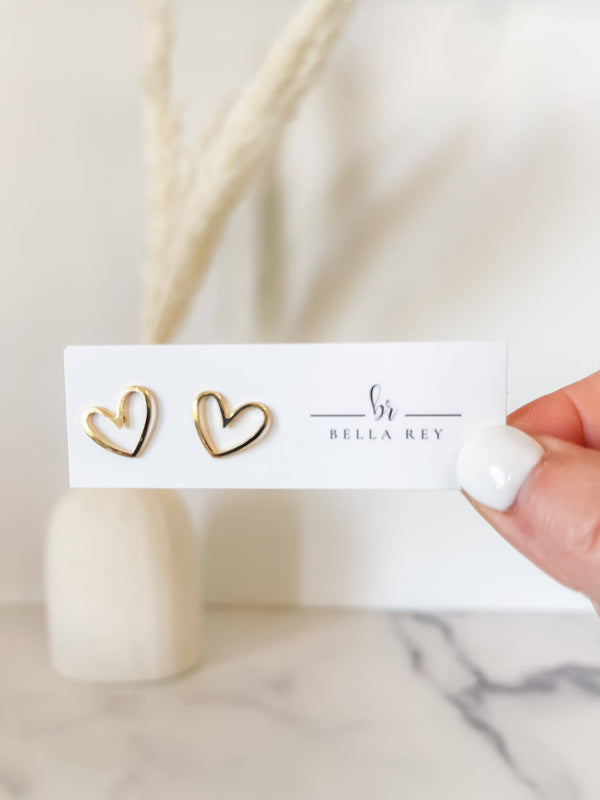 Heart Stud Earrings