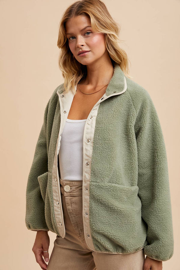 Adeline Reversible Sherpa Jacket