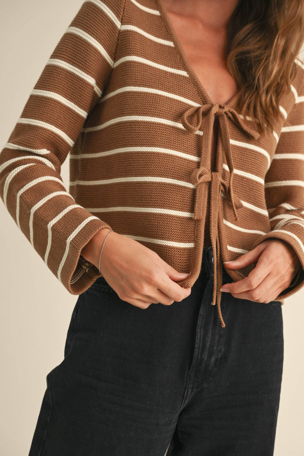 Freya Striped Cardigan