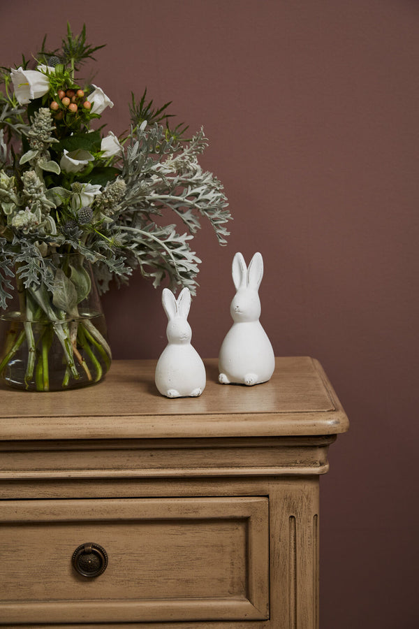 White Distressed Bunny