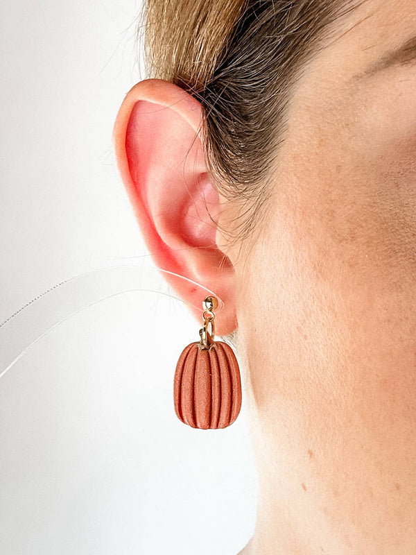 Tall Pumpkin Earrings