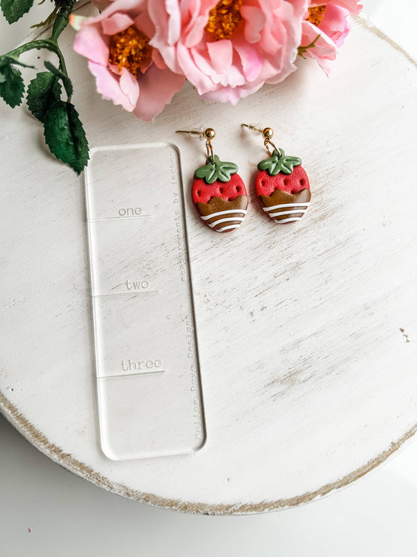 Chocolate Covered Strawberry Earrings