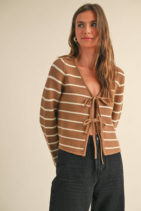 Freya Striped Cardigan