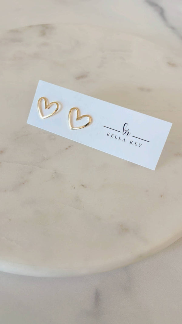 Heart Stud Earrings