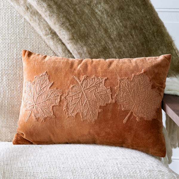 Velvet Leaf Pillow