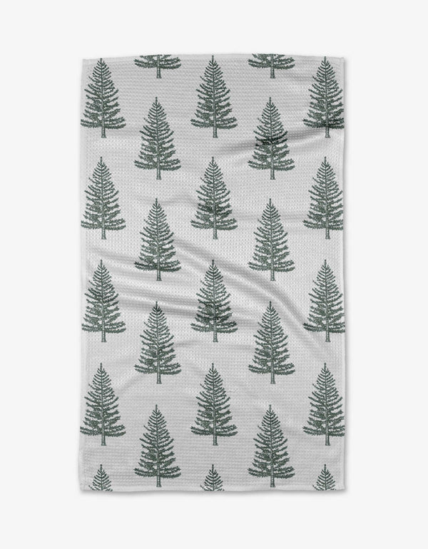 Frosted Trees Geometry Tea Towel