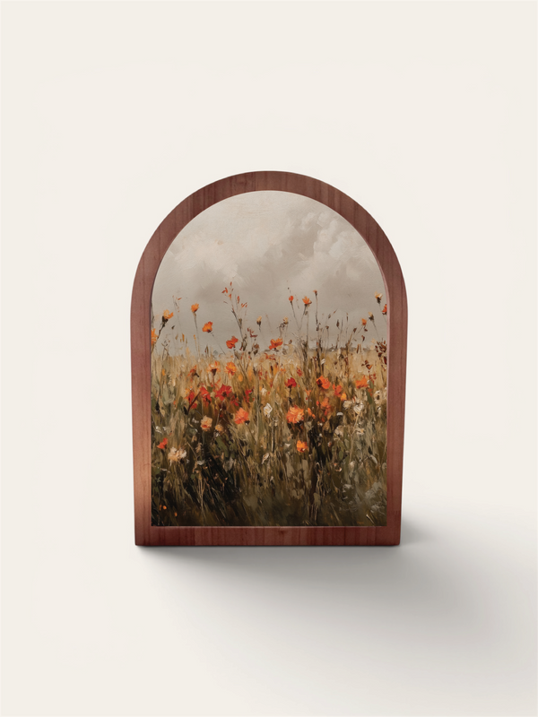 Fall Wildflower Field, Framed Arch