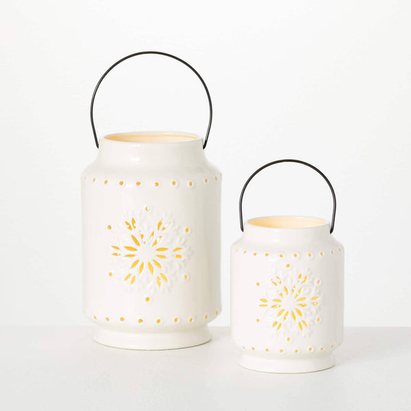 White Snowflake Lantern