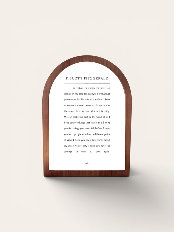For What It's Worth, Framed Arch