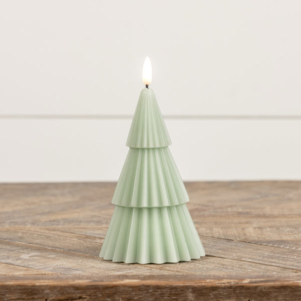 Flameless Tree Candle, Green