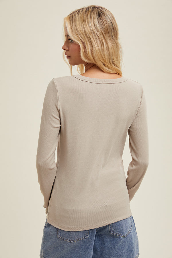 Sabrina Ribbed Long Sleeve