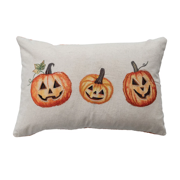 Jack O'Lantern Lumbar Pillow