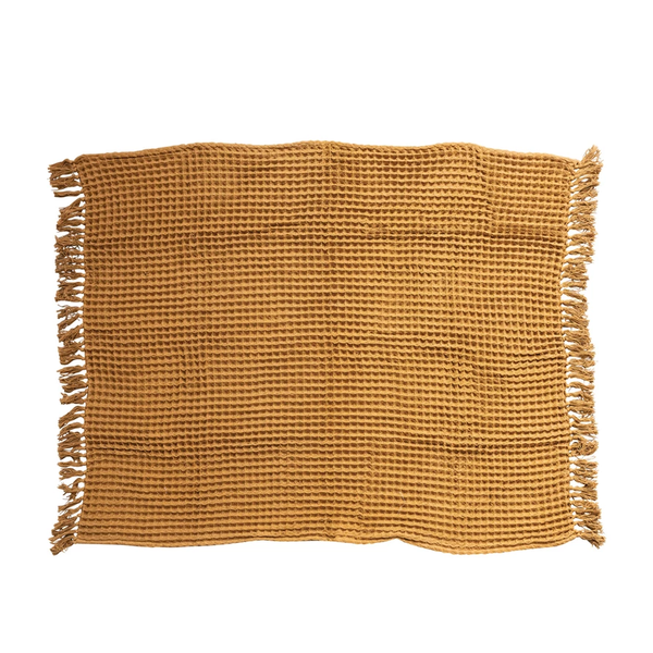 Waffle Fall Throw, Two Colors