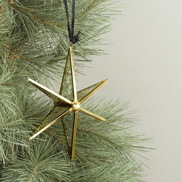 Glass Hanging Star Ornament